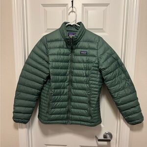 Patagonia Women’s Down Jacket, green, large
